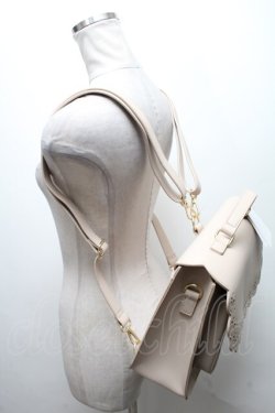 画像3: m petit by misako / スカラップ被せの3WAYバッグ  ベージュ S-25-04-07-006-LO-BG-HR-ZT-K010