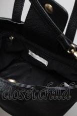 画像4: 【SALE】m petit by misako / AMスカラップ2WAYバッグ  黒 S-25-04-07-001-LO-BG-AS-ZTK010 (4)