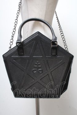 画像1: KILL STAR / 五芒星型ショルダーバッグ  黒 S-25-04-07-011-SL-BG-HR-ZS