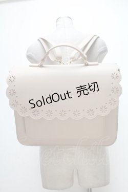 画像1: m petit by misako / スカラップ被せの3WAYバッグ  ベージュ S-25-04-07-013-LO-BG-AS-ZT-K018