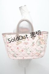 PINK HOUSE / 野ばらとチェリープリントバッグ  ピンク S-25-04-07-015-LO-BG-AS-ZS