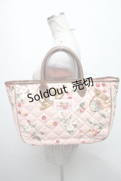 画像1: PINK HOUSE / 野ばらとチェリープリントバッグ  ピンク S-25-04-07-015-LO-BG-AS-ZS