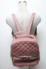 画像2: 【SALE】m petit by misako / キルティングリュック  ピンク S-25-04-07-017-LO-BG-HR-ZTK018 (2)
