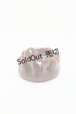 画像1: Q-pot. / チョコレートメルトリング L ブラウン S-25-04-09-001-QP-AC-HR-ZS