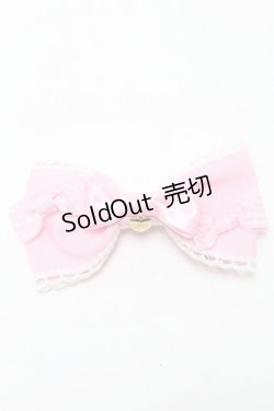 画像1: Angelic Pretty / Trio Ribbonバレッタ  ピンク S-25-04-09-005-AP-AC-AS-ZS