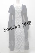 axes femme / バイカラーレトロワンピース  紺 S-25-04-09-055-AX-OP-AS-ZS