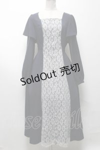 axes femme / バイカラーレトロワンピース  紺 S-25-04-09-055-AX-OP-AS-ZS