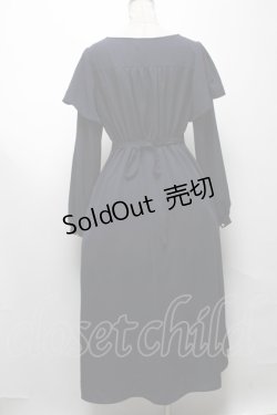 画像2: axes femme / バイカラーレトロワンピース  紺 S-25-04-09-055-AX-OP-AS-ZS