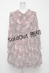 LOLITA / 花柄ワンピース  ワイン S-25-04-09-061-LO-OP-HR-ZS