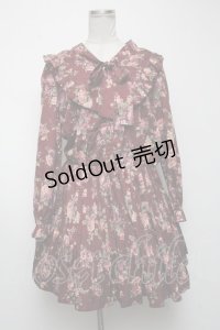 LOLITA / 花柄ワンピース  ワイン S-25-04-09-061-LO-OP-HR-ZS