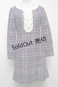 MILK / チェックワンピース  紺 S-25-04-09-065-ML-OP-AS-ZS