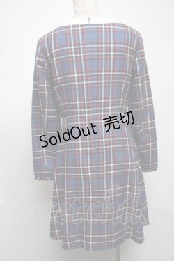 画像2: MILK / チェックワンピース  紺 S-25-04-09-065-ML-OP-AS-ZS