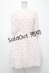 MILK / レッドリリードレス  ベージュｘ赤 S-25-04-09-066-ML-OP-AS-ZS