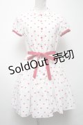 MILK / Bebeハートドレス  白ｘ赤 S-25-04-09-067-ML-OP-AS-ZS