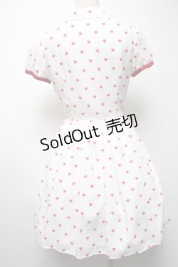 画像2: MILK / Bebeハートドレス  白ｘ赤 S-25-04-09-067-ML-OP-AS-ZS