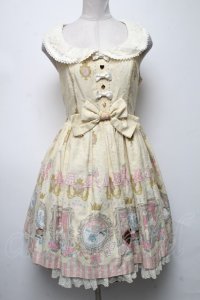 Angelic Pretty / Wonder Gallery Specialジャンパースカートセット  アイボリー S-25-04-09-070-AP-OP-HR-ZS