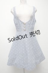 MILK / ドットデニムジャンパースカート  ブルー S-25-04-09-071-ML-OP-AS-ZS