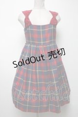 MILK / GOOD GIRLジャンスカ  赤ｘ紺 S-25-04-09-072-ML-OP-AS-ZS