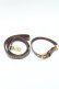 画像1: Q-pot. / Bitter Chocolate Dog Leash ＆Collar  ブラウン S-25-04-09-018-QP-BG-HR-ZS (1)