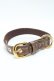 画像3: Q-pot. / Bitter Chocolate Dog Leash ＆Collar  ブラウン S-25-04-09-018-QP-BG-HR-ZS (3)