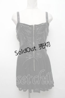 画像1: DARK IN LOVE / 蜘蛛の巣レース切替ワンピース  黒 S-25-04-09-021-PU-OP-AS-ZS