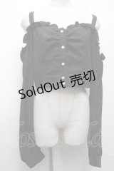 Ank Rouge / オフショルトップス  黒 S-25-04-09-022-CA-BL-AS-ZS