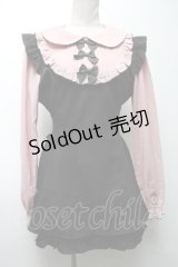 Secret Honey / ヨーク襟セットアップ  黒ｘピンク S-25-04-09-045-CA-OP-HR-ZS
