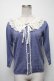 画像1: axes femme / 襟レースカーディガン  ラベンダー S-25-04-12-048-AX-TO-AS-ZS (1)