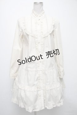 画像1: axes femme / ストライプ柄ワンピース  オフ S-25-04-12-056-AX-OP-AS-ZS