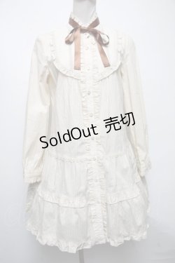 画像2: axes femme / ストライプ柄ワンピース  オフ S-25-04-12-056-AX-OP-AS-ZS
