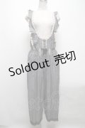 axes femme / ワイドパンツサロペット  グレー S-25-04-12-072-AX-BL-HR-ZS