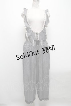 画像1: axes femme / ワイドパンツサロペット  グレー S-25-04-12-072-AX-BL-HR-ZS