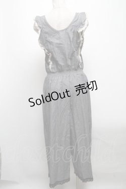 画像2: axes femme / ワイドパンツサロペット  グレー S-25-04-12-072-AX-BL-HR-ZS