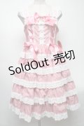 BABY,THE STARS SHINE BRIGHT / Romantic Dream Roseジャンパースカート  ピンク S-25-04-12-077-BA-OP-AS-ZS