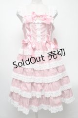 BABY,THE STARS SHINE BRIGHT / Romantic Dream Roseジャンパースカート  ピンク S-25-04-12-077-BA-OP-AS-ZS