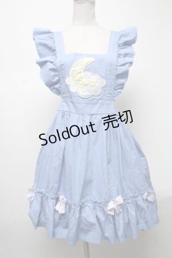 画像1: Nile Perch / フリルジャンパースカート   ブルー S-25-04-12-083-LO-OP-AS-ZS