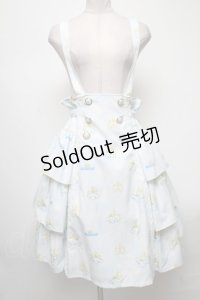 MIHO MATSUDA / [CINNAMOROLLコラボ]スカート  サックス S-25-04-12-084-GO-BL-AS-ZS