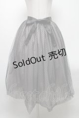 axes femme / ドットチュールスカート  黒 S-25-04-12-086-AX-SK-HR-ZS