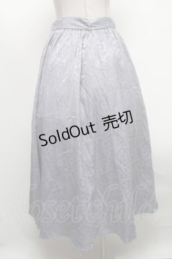 画像2: axes femme /オーナメントジャガードスカート  ブルー S-25-04-12-089-AX-SK-AS-ZS