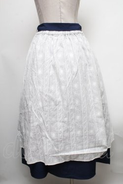 画像2: axes femme / バイカラーコットンレーススカート  白 S-25-04-12-091-AX-SK-HR-ZS