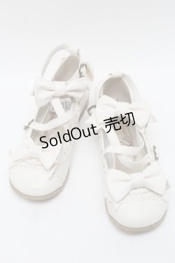 画像1: metamorphose / トリプルリボンクロスストラップシューズ  オフ S-25-04-12-009-ME-SH-AS-ZS
