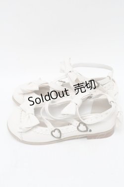 画像2: metamorphose / トリプルリボンクロスストラップシューズ  オフ S-25-04-12-009-ME-SH-AS-ZS