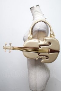 Angelic Pretty / BAGバイオリンChocolatバッグ  ゴールド S-25-04-12-012-AP-BG-AS-ZS