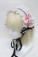 画像1: BABY,THE STARS SHINE BRIGHT / Creamy sweet macaronヘッドドレス  白ｘ黒 S-25-04-12-003-BA-AC-AS-ZS (1)