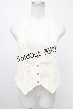 画像1: axes femme / レースホルターベスト  キナリ S-25-04-12-019-AX-TO-HR-ZS