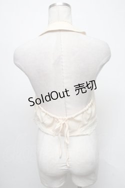画像2: axes femme / レースホルターベスト  キナリ S-25-04-12-019-AX-TO-HR-ZS