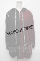 NOEMIE / バイカラーパーカー  黒ｘワイン S-25-04-14-041-LO-TO-AS-ZS