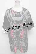 HYPER CORE / バニーガールプリントTシャツ  黒 S-25-04-14-044-PU-TO-HR-ZS