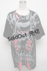 HYPER CORE / バニーガールプリントTシャツ  黒 S-25-04-14-044-PU-TO-HR-ZS