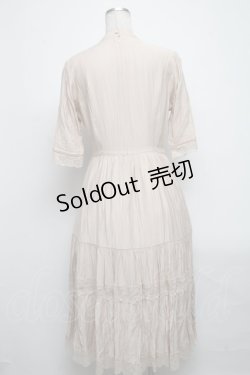 画像2: an another angelus / レース使いティアードロングワンピース  ベージュ S-25-04-14-049-CA-OP-AS-ZS